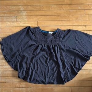 Elegant Navy Blue Women's Top